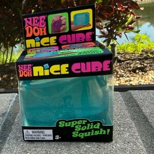 Nice Cube Teal Super Solid Squish Stress Toy